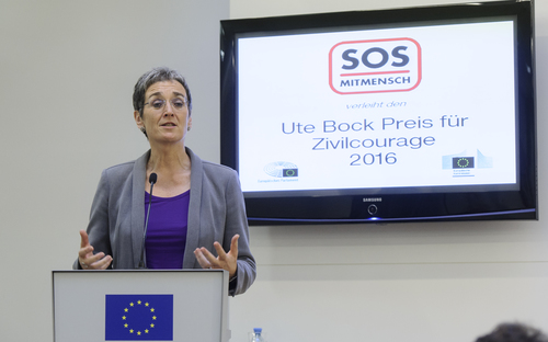 Vizepräsidentin des EU Parlaments Ulrike Lunacek, Foto/Copyright Martin Juen