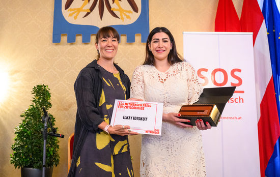 ©Martin Juen - Wien, 14.05.2025. 
//
SOS Mitmensch - Preis fuer Zivilcourage. Preisverleihung im Wr. Rathaus im Wappensaal