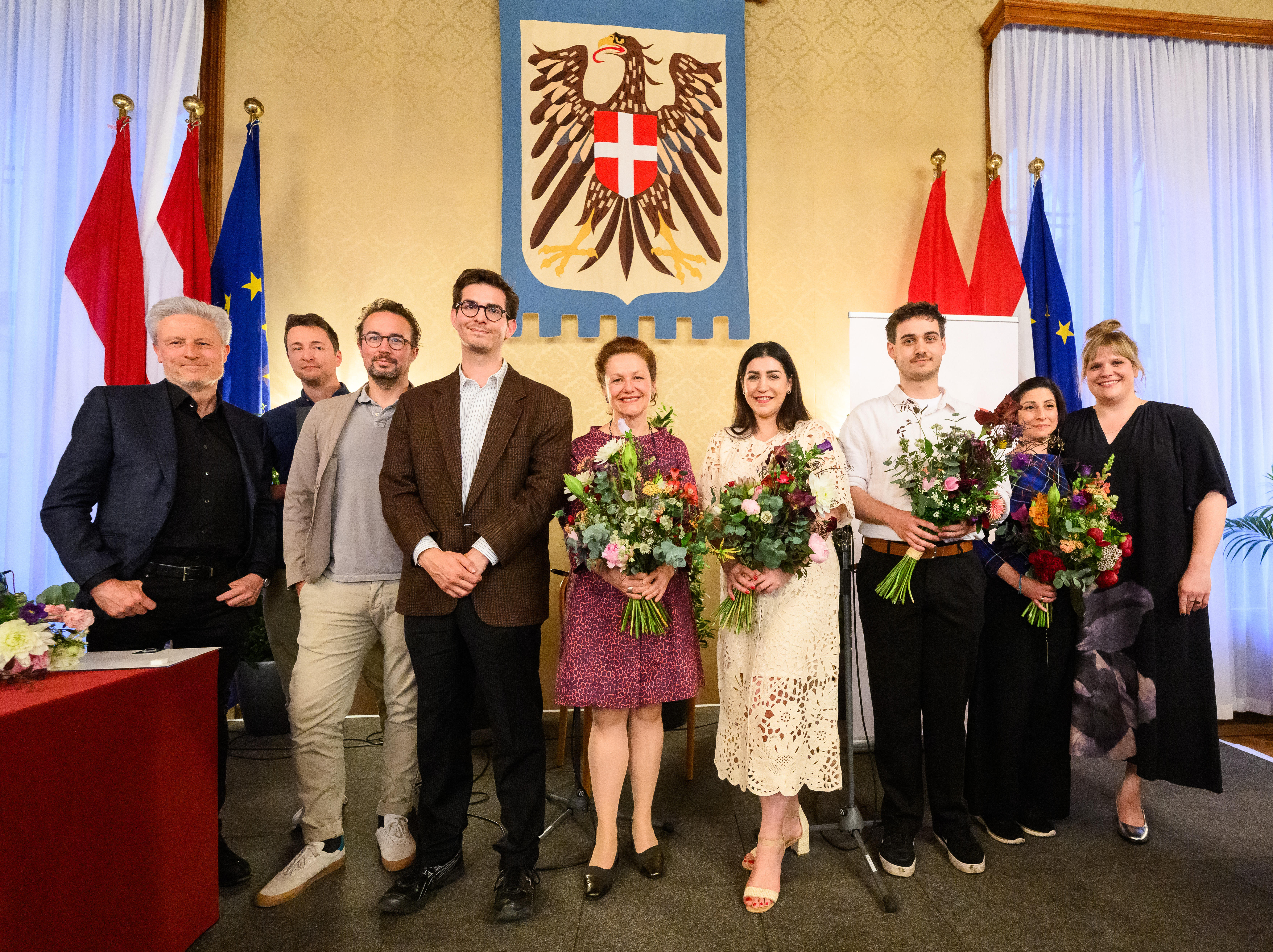 ©Martin Juen - Wien, 14.05.2025. 
//
SOS Mitmensch - Preis fuer Zivilcourage. Preisverleihung im Wr. Rathaus im Wappensaal