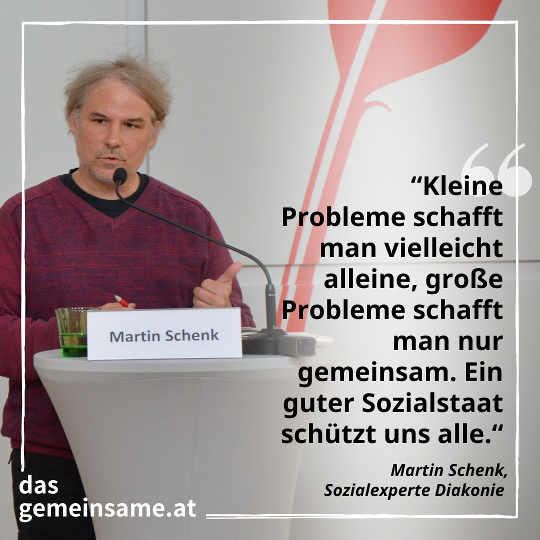 Martin Schenk unterstützt 'Das Gemeinsame zuerst'