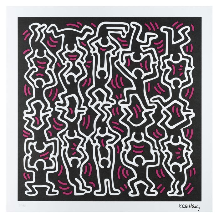 Dancing People (Black)

Farbgraphik auf festem Papier, Blattgröße ca. 70 x 70 cm, gerahmt
drucksigniert: Keith Haring, mit Bleistift nummeriert: 27/50, herausgegeben von Mercury Fine Art, aus Privatsammlung

Ausrufpreis: 180,-