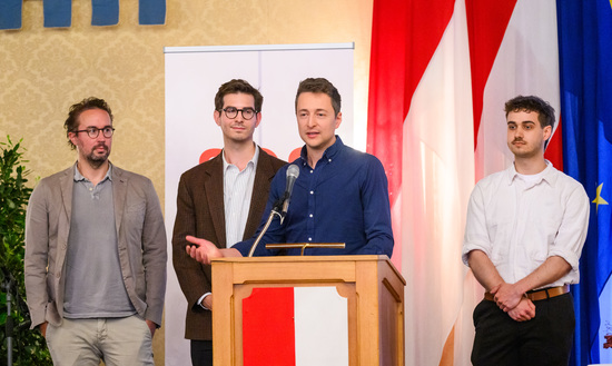 ©Martin Juen - Wien, 14.05.2025. 
//
SOS Mitmensch - Preis fuer Zivilcourage. Preisverleihung im Wr. Rathaus im Wappensaal