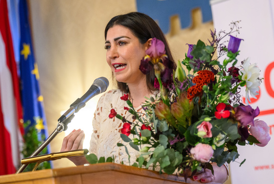 ©Martin Juen - Wien, 14.05.2025. 
//
SOS Mitmensch - Preis fuer Zivilcourage. Preisverleihung im Wr. Rathaus im Wappensaal