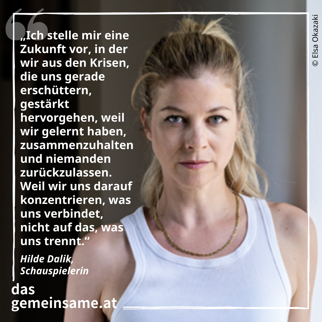 Hilde Dalik unterstützt 'Das Gemeinsame zuerst' / Foto: Elsa Okazaki