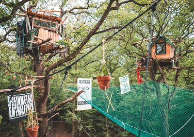 Baumhaussiedlung im Hambacher Wald, Deutschland